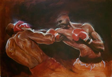 metal boxer art|boxer painting.